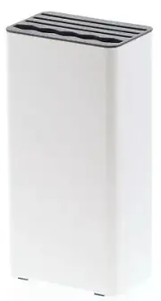 Kitchen Knife & Scissors Stand White approx. W11 x D7 x H22.3cm Tower 3511