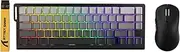 ATTACK SHARK X68 HE Wired Magnetic Keyboard with X3 Wireless Gaming Mouse Combos, 8KHz Rapid Trigger Keyboard, 0.01mm RT Accuracy, 49g Superlight Mouse, PAW3395, 26000 DPI - Moonlit Night