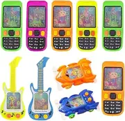 10 Pack Handheld Water Game, Colorful Water Ring Game-Back to School Water Games for Kids, Fun Birthday Party Favors for Gifts Contest Prize Goodie Bag Stuffers