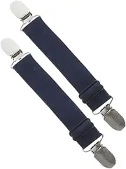 [TOGEVAL] 2pcs Elastic Cuffs Boot Clips with Adjustable Straps Universal Pant Holders Elastic Strap Fixing Clips for Cycling Outdoor Use