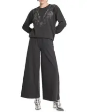 NEW Sass & Bide EVERY OTHER DAY Jewel Sweatshirt Washed Black RRP $290 Size M