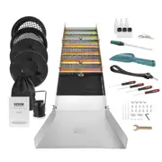 Gold Panning Kit With Sluice Box, 50" Aluminum Gold Mining Equipment, 23 PCS Gold Prospecting Kit with Gold Pan, Classifier Screen, Separating Magnet, Drawstring Backpack and