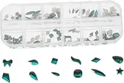 Flat Back Nail Charms 120pcs Mini Rhinestones Nail Art Glitter Sequins Punk