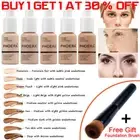 PHOERA® Foundation Concealer Full Coverage Face Makeup Liquid Matte with Brush