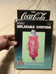 1989 Coca-Cola Classic Can Inflatable Costume Adult Ben Cooper Halloween NIB