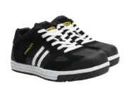 Stanley Clothing - Cody Black/White Stripe Safety Trainers UK 6 EUR 39/40