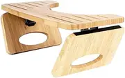 PACKOVE Collapsible Bamboo Toilet Stool Versatile Poop Stool for Squat Posture Nonslip Footrest for Home Use for Adults and Elders