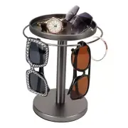 360° Rotating Sunglass Organizer Storage, Titanium Black-360° Rotating