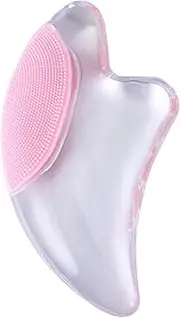 HEATSHAKING 1pc Crystal Gua Plate Scraping Therapy Tool for Glowing Design Smooth Edges for Gentle Skincare and Massage for Relaxation and Refreshing Treatment