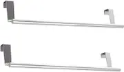 FELTECHELECTR 1Pc Stainless Steel Towel Rack Multifunctional Organizer for Kitchen Bathroom Storage Holder No Tools Required Stylish Design Easy Installation