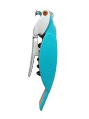 Parrot Shape Waiters Corkscrew Wine Opener Bottle Opener (Light Blue)