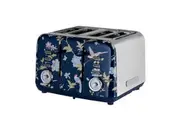 Laura Ashley Elveden 4 Slice Toaster - Blue/Silver