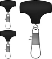 Fishing Swivel Freshwater,3X Barrel Swivels with Snaps | Stainless Steel Equipment, Heavy Duty Spinner Hooks Connector for Men Him