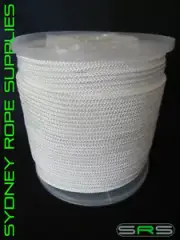 4MM X 250MTR VB CORD WHITE POLYESTER VENETIAN BLIND CORD