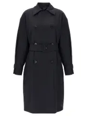 [Max Mara Studio] Max Mara Studio-Ebrien Trench E Impermeabili Blu-Donna 40IT
