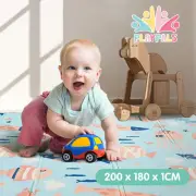 Playpals Kid Play Mat Baby Crawling XPE Foam Double foldable Pad Non-slip Carpet