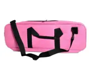 Deluxe 24” x 8” Nylon Chess Bag - Holds Pieces Board Clock + More - Pink