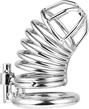 Chastity Device For Male Chastity Cage Inverted Chastity Cage SM Sex Toys Male Cage Chastity Device Beginner Device Penis Ring to Prevent Erection Bondage for Men