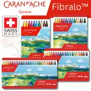 Caran D'Ache Fibralo Fibre-Tipped Pens, Water-Soluble Ink, Washable, Bleed-proof