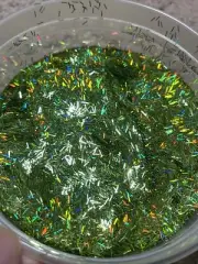 50g Bulk Holo Light Green Tinsel Glitter Nail Art Tumbler Solvent Resistant