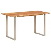 Dining Table 140x70x76 cm Solid Wood Acacia vidaXL