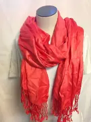 Jones New York Wrap Scarf Pashmina W201112 Sweet Apricot New w/ Tags