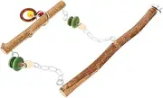 WEKAMOS 1Set Suspending Parrot Durable Bird Swing with Resisting Accessory for Parrots for Creating Comfortable Atmosphere for Bird Lovers