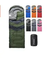 mallome green single person sleeping bag brand new