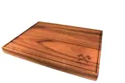 Lumberjack Large Kitchen Hardwood Cutting Board 16 x 12 x 1.2" Organic FAST! J25