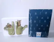 Vintage Peter Rabbit Bookends Water Can 78905 Michel Beatrix Potter 7" 8"
