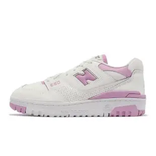 【NEW BALANCE】休閒鞋 550 女鞋 白 粉紅 復古 經典 低筒 皮革 NB 紐巴倫(BBW550BD-B)