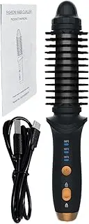Rechargeable Curling Brush - Cordless Curling Iron Brush | Electric Hair Curling Round Brush, Automatic Curling Brush,3 Gear Temperature Tool For Business Trip, Hotel, Dormitory, Home, Travel