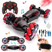 4WD Gesture Control RC Stunt Car with Lights, Music, and 360° Rotation