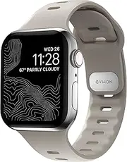 Nomad Sport Slim Strap Watchband for Apple Watch, Bone, 45 mm