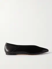 [Aeyde] Aeyde - Moa Leather Point-toe Flats - Black - IT36 IT 36 Black
