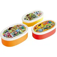 在飛比找樂天市場購物網優惠-小禮堂 迪士尼 玩具總動員 日製 橢圓形微波保鮮盒組 抗菌保
