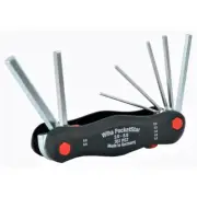 7 Piece PocketStar Metric Fold Out Key Set with Large Ergo Handle -Wiha 35195