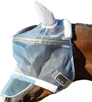 Mesh Sun Visor Fly Masks, Equine Face Shield, Breathable Fly Guard, 12/12/2cm, Lightweight and Secure Design, for All Seasons Racing and Pasture Use