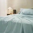 Sheraton Luxury Maison King Single Bed 1000TC Fitted Sheet Set Aqua Cotton Rich