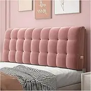Upholstered Wall Panels, Headboard Bed, Removable Cushion for Queen Size Bed, Upholstered Reading Pillow for Home Bedroom(Pink,200x60x10cm)