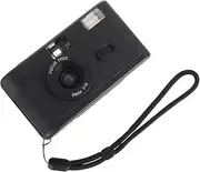 Veemoon 1 PC Film Camera Small Camcorder Thermal Camera Frame Film USB Flash Camera Instant Mini Retro Camera Small Retro Camera Portable Reusable Old Vintage Camera Mirrorless Black PVC