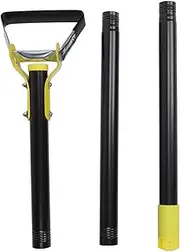 KOSDFOGE Garden Hoe, Hoe Garden Tool Stirrup Hoes, Adjustable Long Handle Loop Stainless Steel Action Hoe for Gardening Weeding Loosening Soil(Three Quarters)