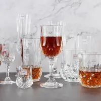 在飛比找松果購物優惠-法國進口水晶紅酒杯歐式風格復古刻花優雅葡萄酒杯具 (6.5折