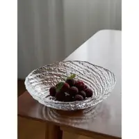 在飛比找ETMall東森購物網優惠-米立風物水晶玻璃水果碗盤客廳茶幾家用2023新款果盤點心盤沙