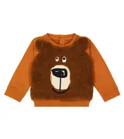 [Stella McCartney Kids] Stella McCartney Kids Baby teddy cotton jersey sweatshirt M 3 brown