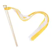30Pcs Wedding Party Ribbon Streamers Sticks for Party Celebration Golden,White