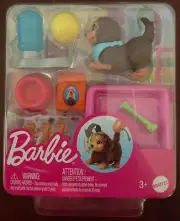 Mattel Barbie Pets & Accessories Interactive Wagging & Nodding Puppy Dog Toy Set