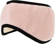 [FOMIYES] Plush Sleeping Eye Mask Earmuffs Comfortable Ear Protection for Adults Lightweight Office Study Unisex Design Grey