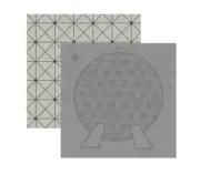 Spaceship Earth - Spaceship Gray12x12 Scrapbook Papers - 5 Sheets