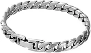 [SYT-MD] Men Chain Bracelet, Cuban Silver Bracelet Bracelet 925 Sterling Silver Solid Bracelet for Men -Various Styles ，Fashion Retro 21/20/22cm (Color : B, Size : 18cm)